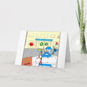 x45 Karottennase Cartoon Feiertagskarte