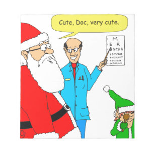 x80 Cartoon der niedlichen Augenarztkarte Notizblock