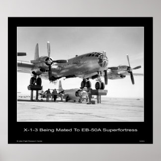 X-1-3 wird mit der EB-50A Superfestung vermischt Poster