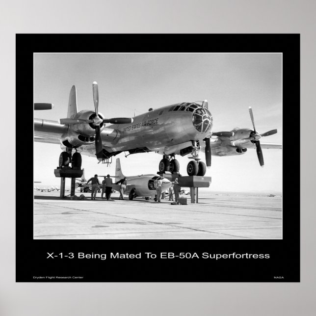 X-1-3 wird mit der EB-50A Superfestung vermischt Poster (Vorne)