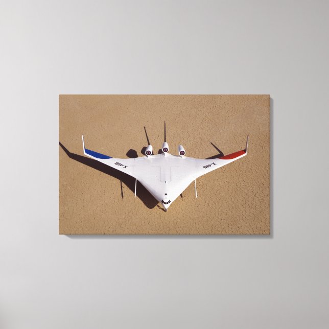 X-48B Blended Wing Body Unbemanntes Luftfahrzeug 3 Leinwanddruck (Vorderseite)