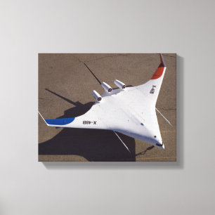 X-48B Blended Wing Body Unbemanntes Luftfahrzeug Leinwanddruck