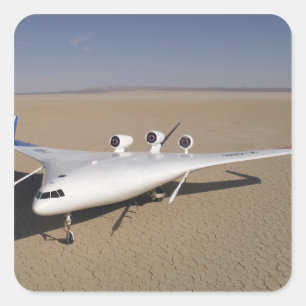 X-48B mischte Flügelkörper unmenschliches Quadratischer Aufkleber