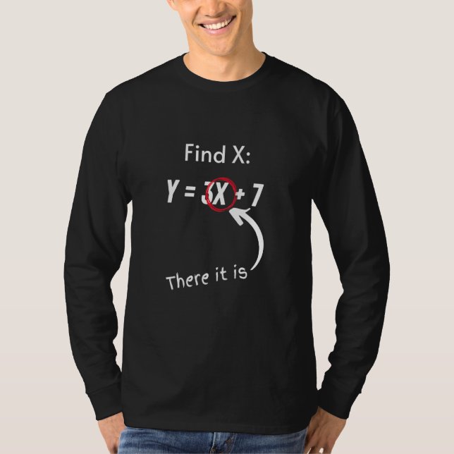 X Algebra suchen T-Shirt (Vorderseite)