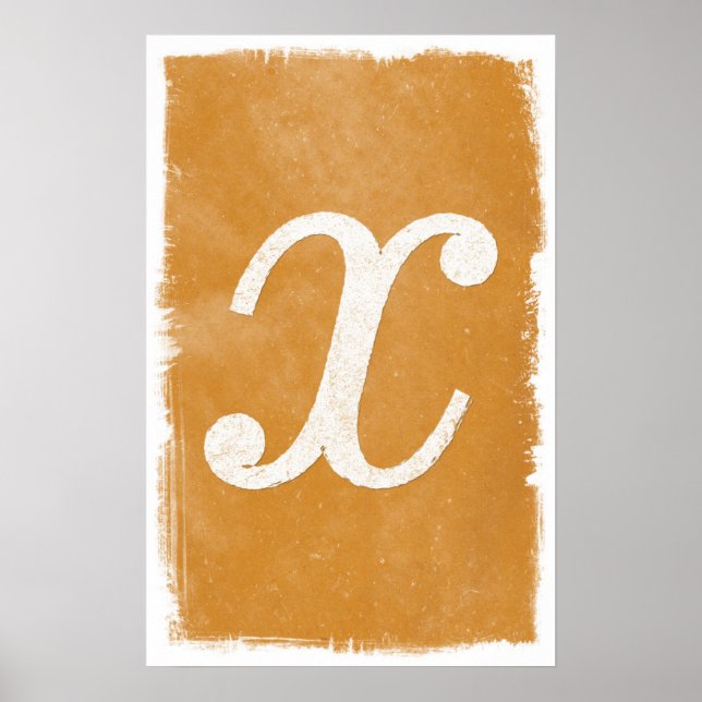 X art - Math Posters Poster (Vorne)