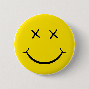 X Augen-Gesicht Button