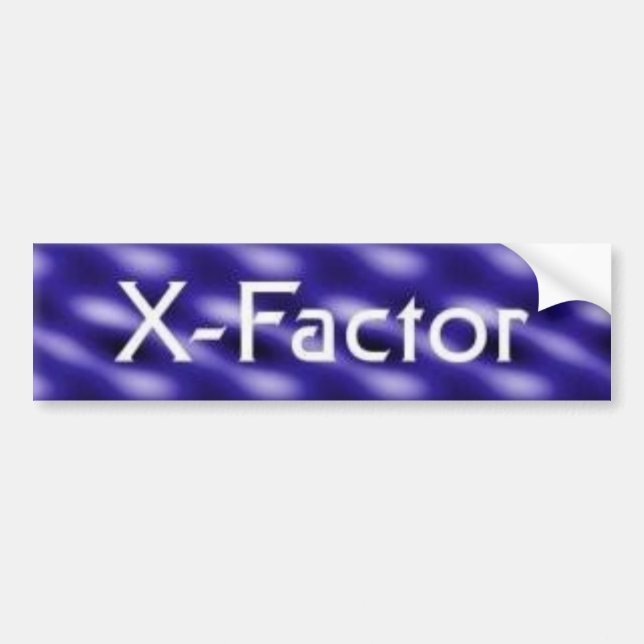 X-Faktor Autoaufkleber (Vorne)