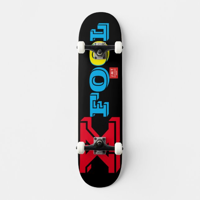 X FOOL OFFIZIELL Skateboard (Vorderseite)
