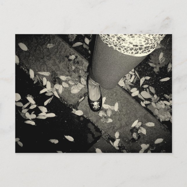 x Fuß Postkarte (Vorderseite)