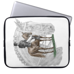 X-Halt Salute Dressage Pferd Laptopschutzhülle