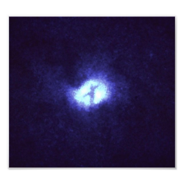 X in Whirlpool Galaxy M51 Fotodruck (Vorne)