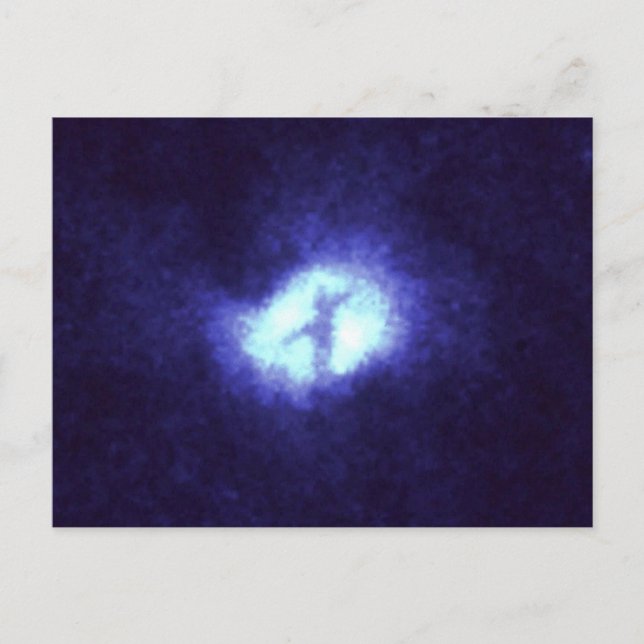 X in Whirlpool Galaxy M51 Postkarte (Vorderseite)
