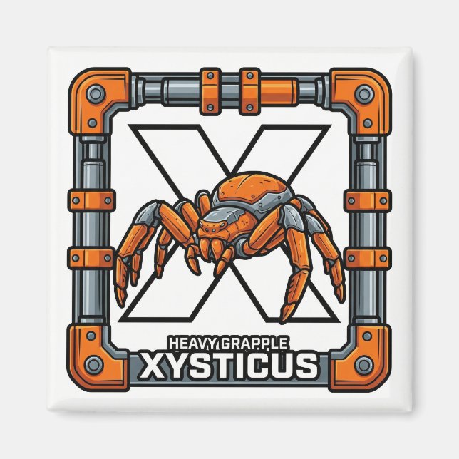 X is for Xysticus (Crab Spider) – GTA Style ABC  Magnet (Vorne)