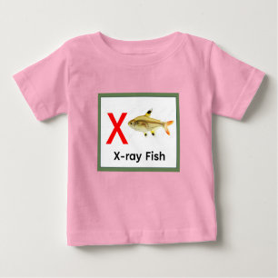 X ist für Röntgenfisch Baby T-shirt