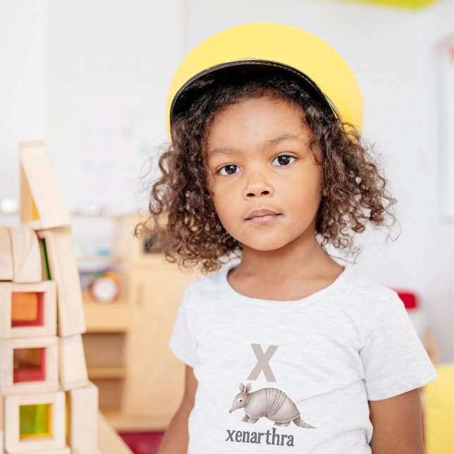 X ist für Xenarthra: Entdecken Sie das Alphabet Kleinkind T-shirt (Von Creator hochgeladen)