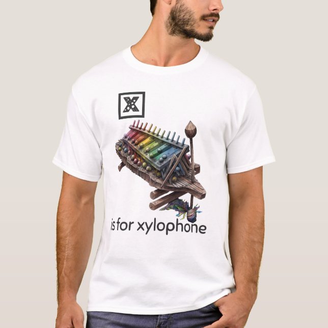 X ist für Xylphone T - Shirt (Vorderseite)