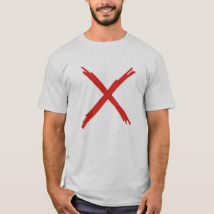 X markiert den Punkt T-Shirt