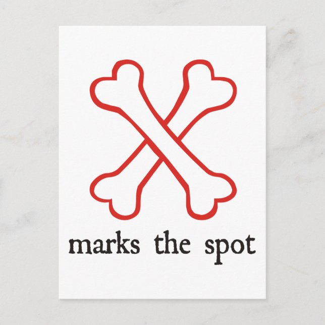 X Markiert den Spot Postkarte (Vorderseite)