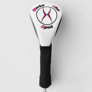 X markiert die Stelle Golf Headcover