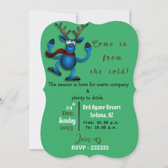 X-mas Einladung (Vorderseite)