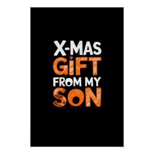 X-Mas Geschenk von meinem Sohn Digital Art Design Poster