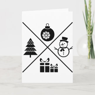 X-MAS-Weihnachtskarte Feiertagskarte