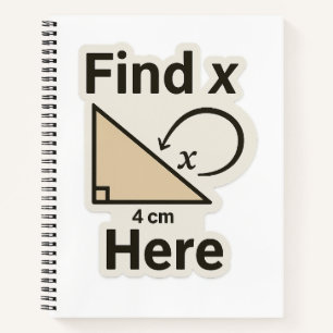 X Math Joke Sticker finden - Funny Geometry Puff Notizbuch
