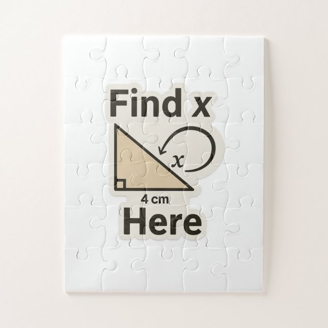 X Math Joke Sticker finden - Funny Geometry Puff Puzzle (Vertikal)