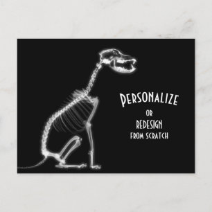 X-Ray Dog - B&W Postkarte