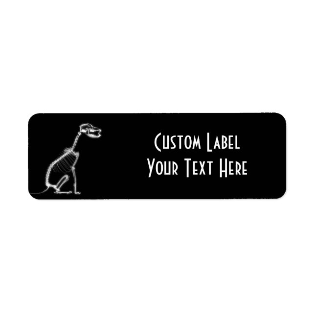 X-RAY PUPPY DOG SKELETON SITTING - B&W (Vorne)