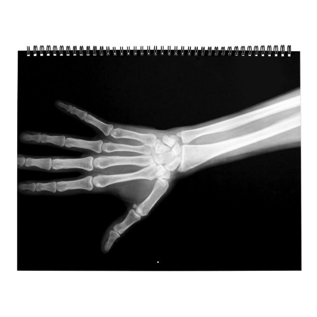 X-Ray Skeleton Black & White Kalender (Titelbild)