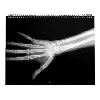 X-Ray Skeleton Black & White Kalender