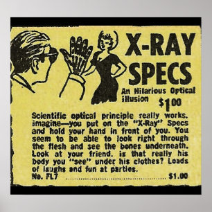 X-Ray Specs! Bekleidung (Art) Poster