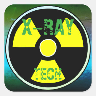 X-RAY TECH-Aufkleber Quadratischer Aufkleber
