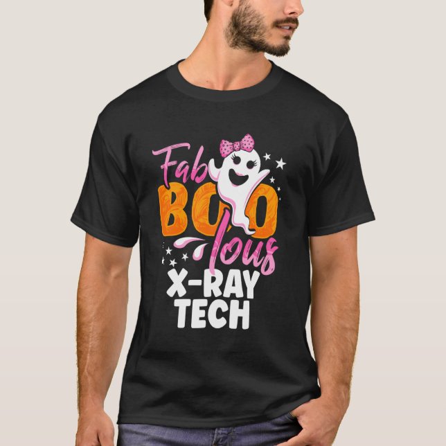 X-ray Tech Radiology Halloween Womens Fab Boo Lous T-Shirt (Vorderseite)