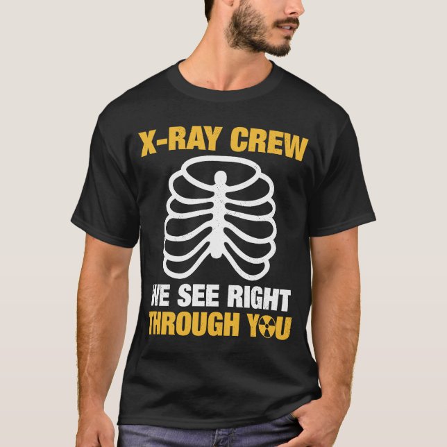 X Ray Tech Radiology Team Krass Tech T-Shirt (Vorderseite)