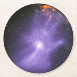 X-Ray Teleskope galant kosmische Hand Runder Pappuntersetzer