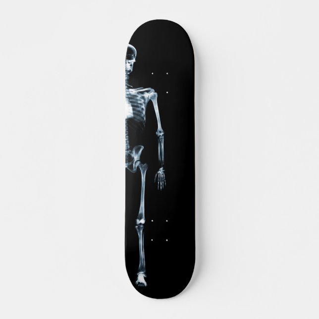 X-Ray Vision Blue Single Skeleton Skateboard (Vorne)