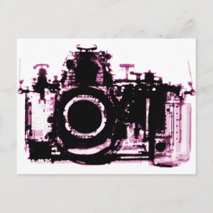 X-RAY VISION CAMERA BLACK PINK POSTKARTE