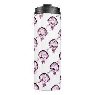 X-Ray Vision Schädelhirnmatte - rosa Thermosbecher