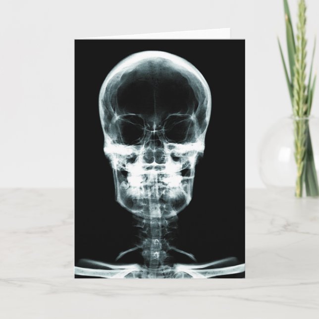 X-RAY VISION SKELETON SKULL - ORIGINAL KARTE (Vorderseite)