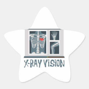 X-Ray Vision Stern-Aufkleber