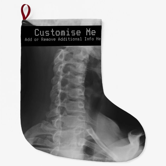 X-Rayed 2 (Original) Großer Weihnachtsstrumpf (Vorderseite)