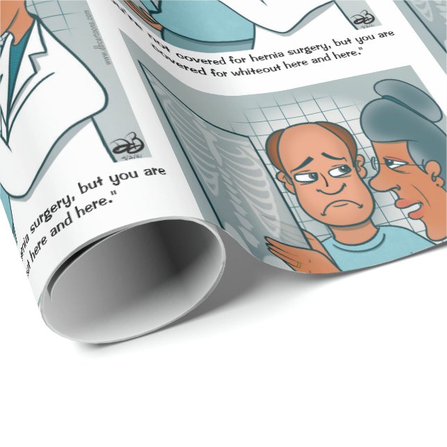 X-Rays Wrapping Paper Geschenkpapier (Rolleneckpunkt)