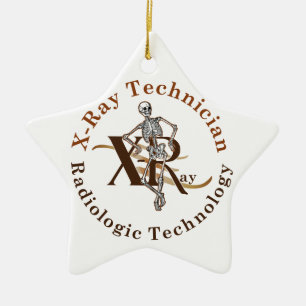 X Strahln-Techniker-Kreis Brown Keramik Ornament