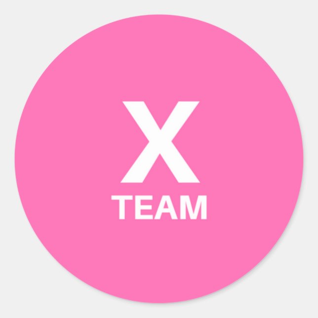 X Team Sticker (Vorderseite)