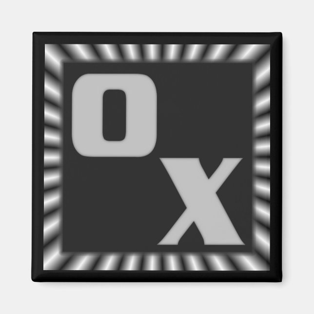 X UND O MAGNET (Vorne)