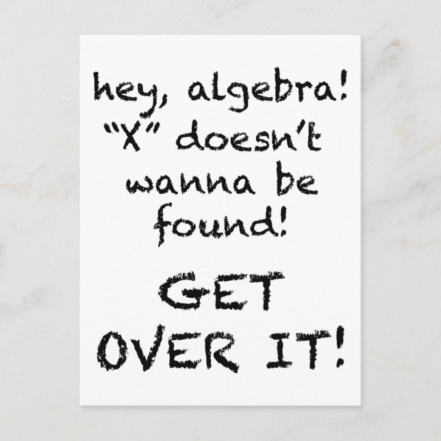 X wird nicht gefunden postkarte (Vorderseite)