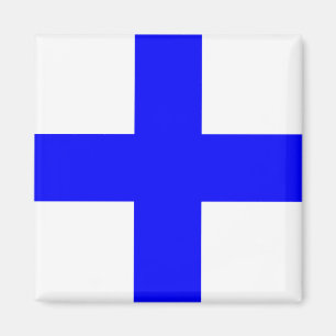 "X" (Xray) Signalflagge Magnet