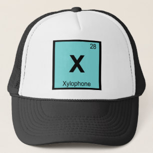 X - Xylophon-Musik Chemie Periodensystem Truckerkappe